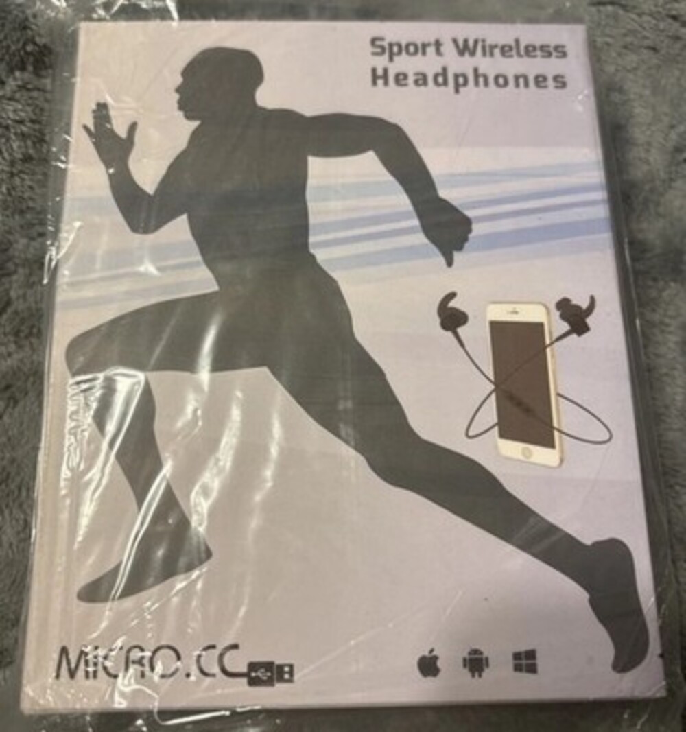 New Micro CC Wireless Bluetooth Sport Noise Cancelling Headphones - Black